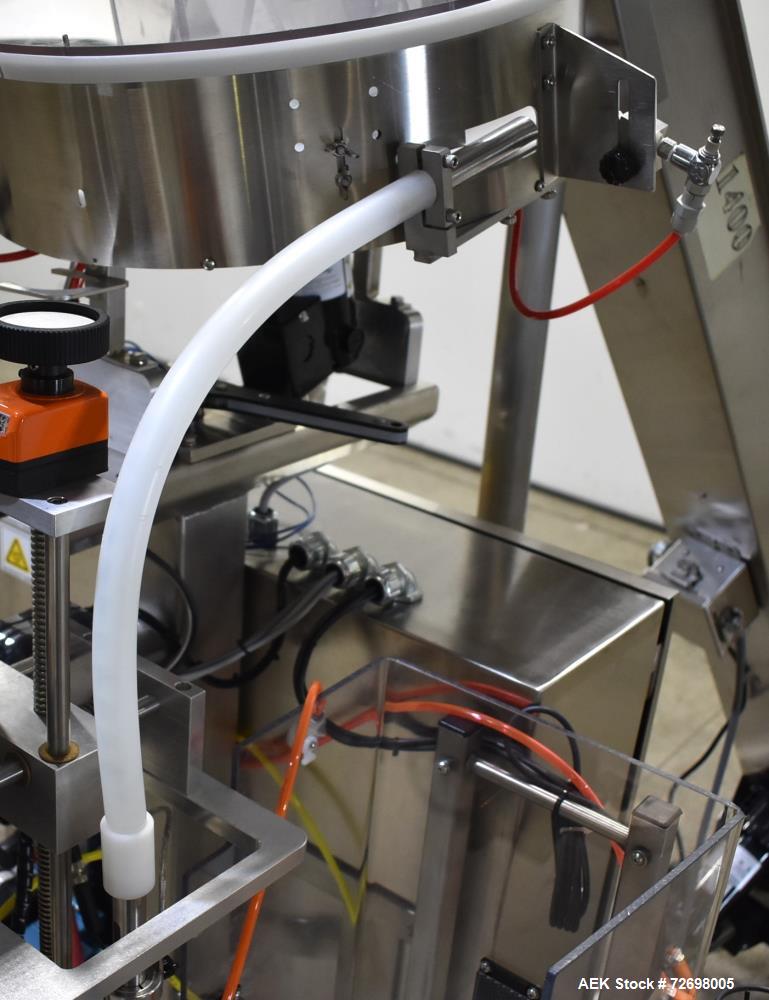 Used Omega Design Model CDFS-1.501 Canister Desiccant Feeder With Shuttle Dispenser. Machine is capable of speeds up to 400 bottles per minute (single-drop) and 300 bottles per minute (double-drop). ...