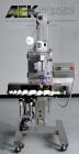 Used AZCO model SP-110 Sur-Pak Desiccant pouch dispenser. Rated speeds up to 200 cuts/minute, depending on size of pouch. Designed for pre-made pouches with a size range:  up to 4