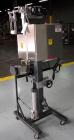 Used Austin Gordon Model PD-202 Desiccant / Pouch Feeder. Machine is rated at speeds up to 245 ppm, depending on size of pouch. Designed for pre-made pouches with a size range: Length 3/4