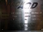 Used Austin Gordon Model PD-202 Desiccant / Pouch Feeder. Machine is rated at speeds up to 245 ppm, depending on size of pouch. Designed for pre-made pouches with a size range: Length 3/4
