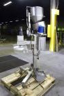 Used Omega Design Desiccant Feeder, Model DF-1. Capable of speeds up to 200 BPM. Continuous motion unit with star wheel indexing, can handle 1, 2 or 3 gram canisters with correct changeparts. Current...