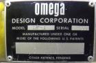 Used Omega Design Desiccant Feeder, Model DF-1. Capable of speeds up to 200 BPM. Continuous motion unit with star wheel indexing, can handle 1, 2 or 3 gram canisters with correct changeparts. Current...
