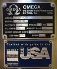 Used Omega Design Omni Feeder Combination Canister Desiccant Feeder. Capable of speeds up to 600 CPM (Single Drop) or 300 CPM (Double Drop). Servo operation, Allen Bradley PLC with integrated touch s...