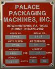 Used Palace Packaging Model DF-HS High Speed Canister Desiccant Feeder