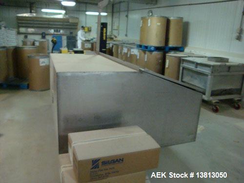 Used Bulk Cap Feed System. Stainless cap hopper to feed capper by gravity from a mezzanine.