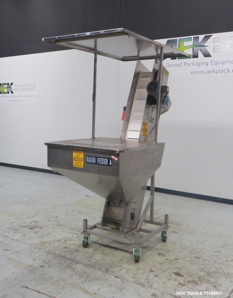 Used Incline Belt Conveyor With Hopper