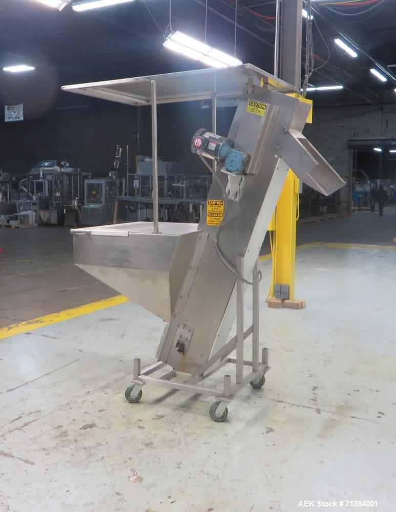 Used Incline Belt Conveyor With Hopper