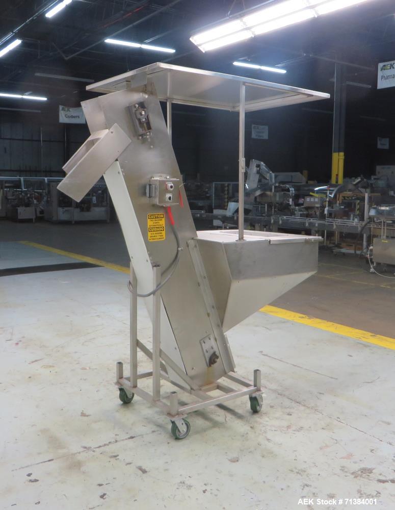 Used Incline Belt Conveyor With Hopper