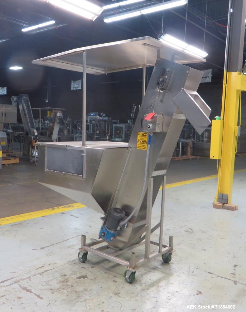 Used Incline Belt Conveyor With Hopper
