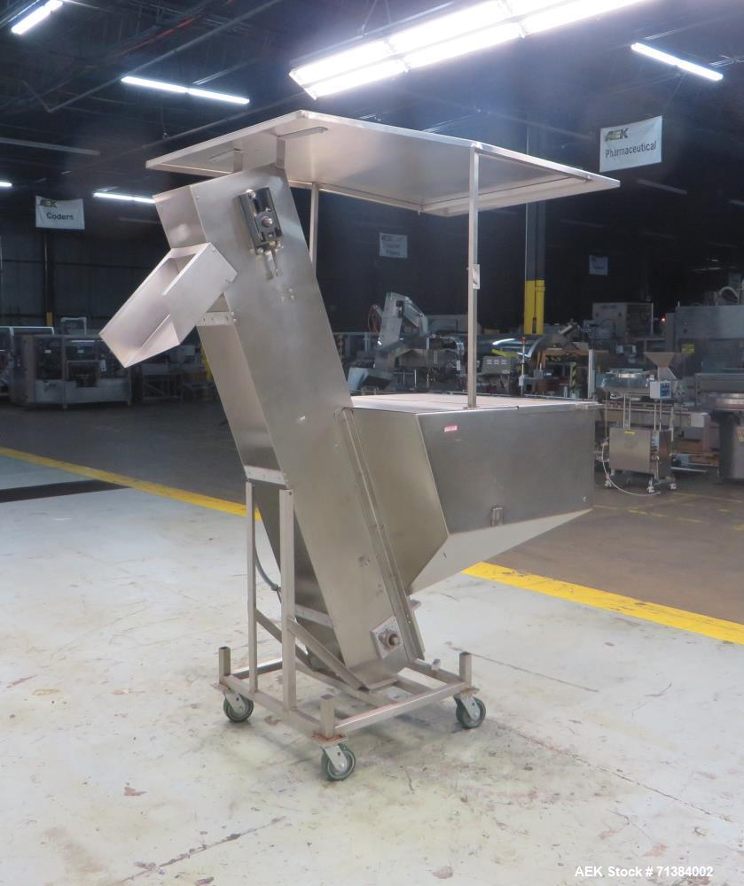 Used Incline Belt Conveyor With Hopper