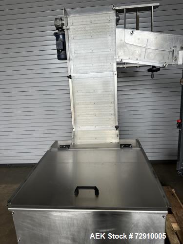 Used- Acasi Model TruCap-6-WFall Waterfall Style Bulk Cap Feed Elevator Sorter