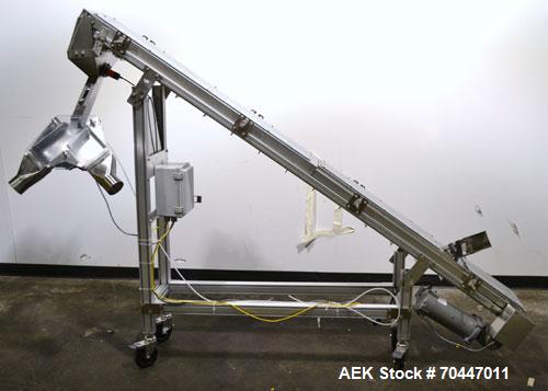 Used Flex Link Incline Cleated Belt Conveyor