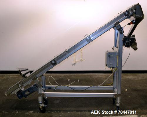 Used Flex Link Incline Cleated Belt Conveyor