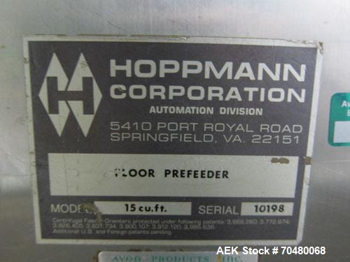Used Stainless Steel Hoppmann Cap Elevator
