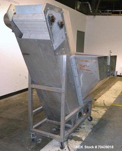Used Stainless Steel New England Machinery Cap / Bottle  Elevator, Model H/E-60