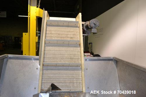 Used Stainless Steel New England Machinery Cap / Bottle  Elevator, Model H/E-60