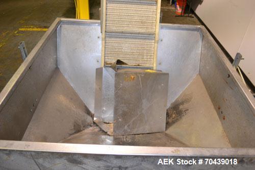 Used Stainless Steel New England Machinery Cap / Bottle  Elevator, Model H/E-60