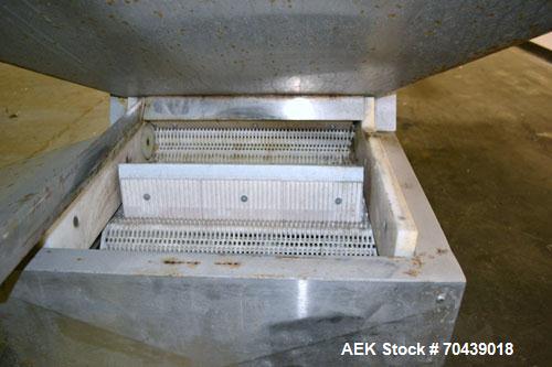 Used Stainless Steel New England Machinery Cap / Bottle  Elevator, Model H/E-60