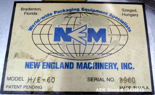 Used Stainless Steel New England Machinery Cap / Bottle  Elevator, Model H/E-60