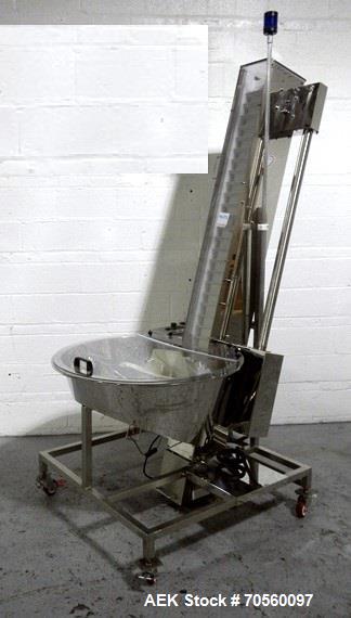 Used Palace Packing Hopper Feeder, Model TH-6-77. Approximate 6' feed height. Serial# 7982.