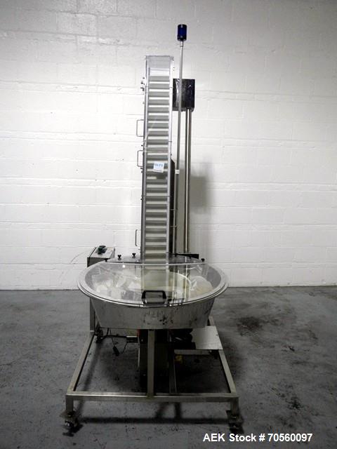 Used Palace Packing Hopper Feeder, Model TH-6-77. Approximate 6' feed height. Serial# 7982.