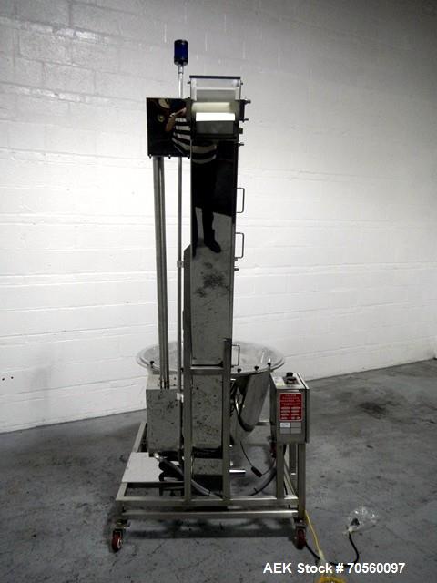 Used Palace Packing Hopper Feeder, Model TH-6-77. Approximate 6' feed height. Serial# 7982.