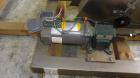 Used- Incline Cleated Belt Conveyor, 304 Stainless Steel. 10-3/4