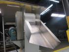 Used- Incline Belt Conveyor With Hopper