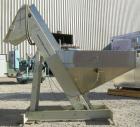 Used Hoppmann Elevating Prefeeder, model EP, Series 8, 304 stainless steel. 8