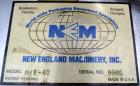 Used Stainless Steel New England Machinery Cap / Bottle  Elevator, Model H/E-60