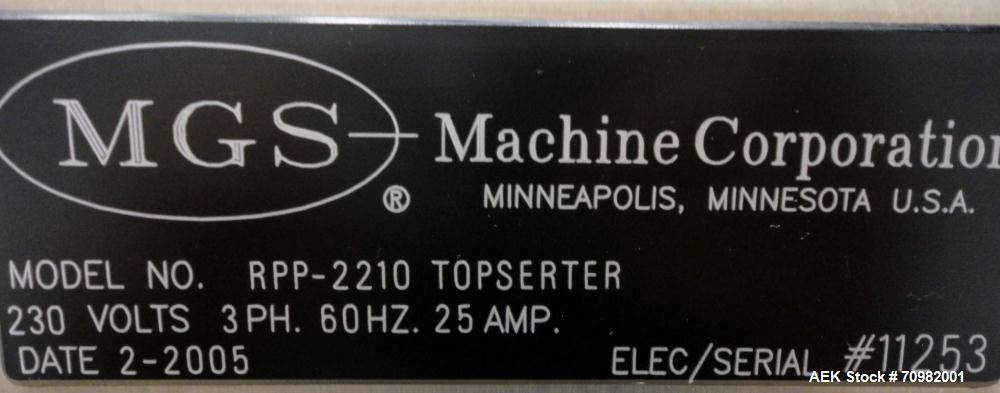 Used MGS Model RPP-2210 Topserter/Outserter