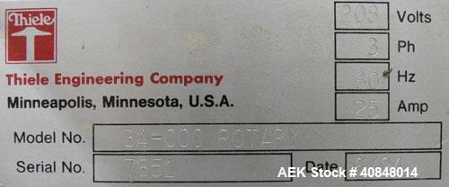 Used Theile Rotary Outserter/Topserter Placer, Model 34-000