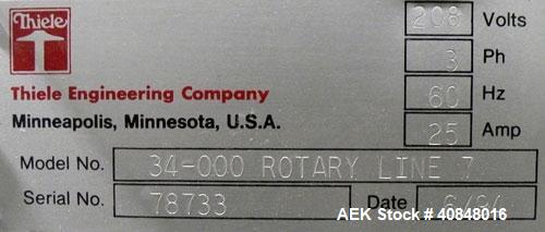 Used Thiele Rotary Outserter/Topserter Placer, Model 34-000