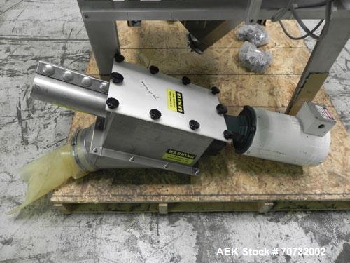 Used Flexicon Hollow Core Screw Feeder. 30" X 30" Hopper x 30" (depth). Tube has 2" (id) with a 1-3/4" (diam) screw X 142" (long).