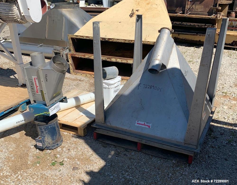 Used Flexicon Screw Conveyor, 304 Stainless Steel.