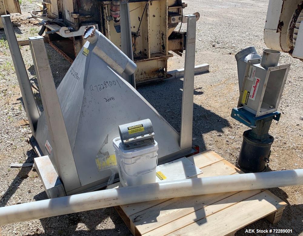 Used Flexicon Screw Conveyor, 304 Stainless Steel.