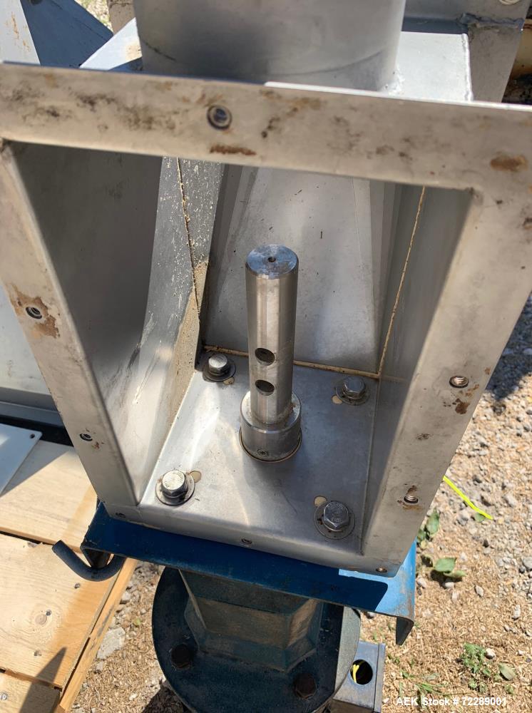 Used Flexicon Screw Conveyor, 304 Stainless Steel.
