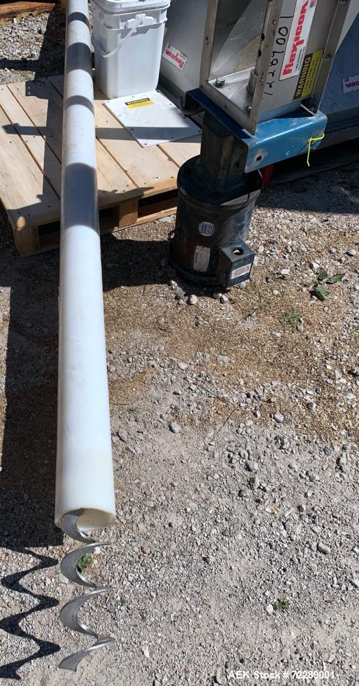 Used Flexicon Screw Conveyor, 304 Stainless Steel.