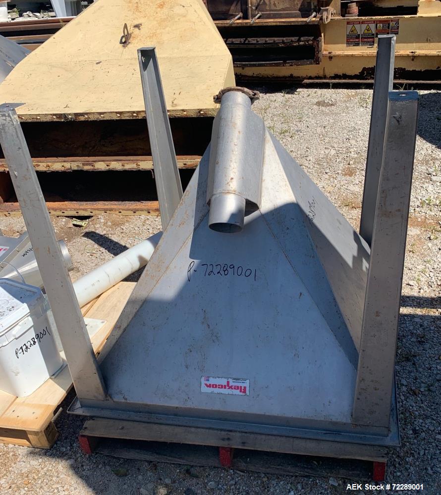 Used Flexicon Screw Conveyor, 304 Stainless Steel.