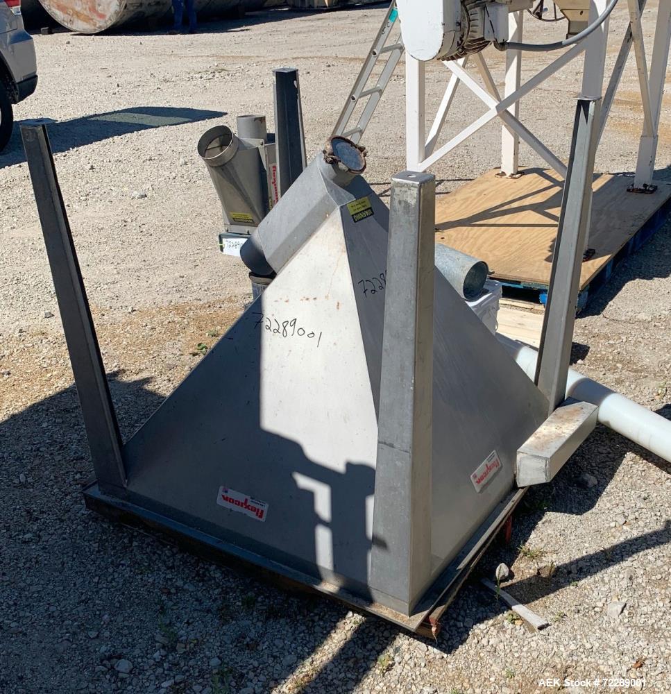 Used Flexicon Screw Conveyor, 304 Stainless Steel.