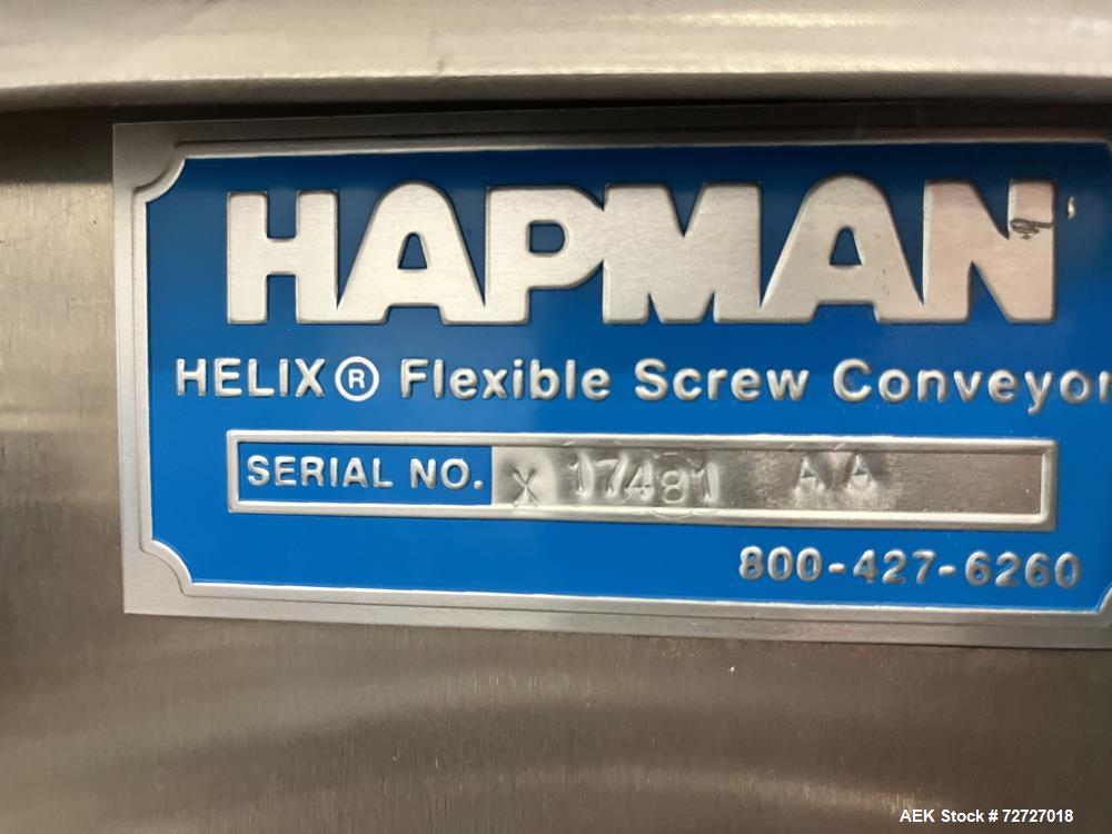 Used- Hapman Flexible Screw Feeder, Model Helix. Serial number X 17481.