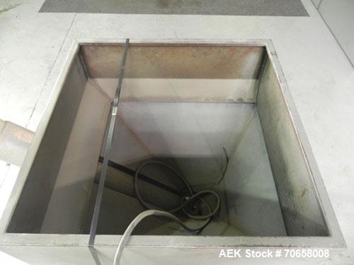 Used IMCS Model Mighty Mite Solid Core Auger Screw Feeder. Has 4" diameter screw 36" long. Carbon steel screw on 45 degree angle. Has 5" x 5" opening. Has 4 cubic foot hopper capacity. Has 1.5 hp, 17...