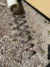 Used Flexicon Screw Conveyor, 304 Stainless Steel.