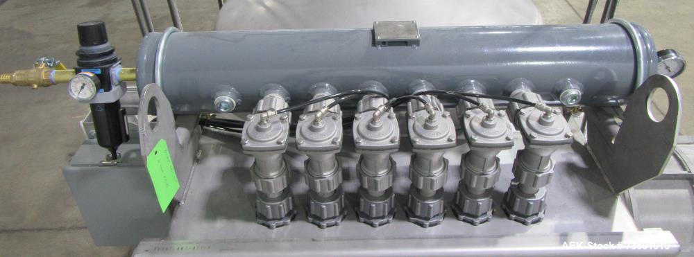 Unused Horizon Bulk Powder feeding system. Originally designed to feed vitamin powders at rates of up to 6,000 lbs per hour. Conveying line parameters: 3"  with 11 gauge OD tubing, Max horizontal dis...