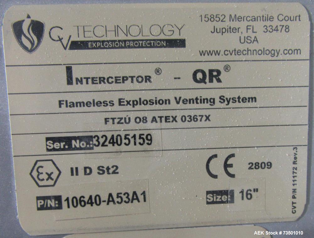 Unused Horizon Bulk Powder feeding system. Originally designed to feed vitamin powders at rates of up to 6,000 lbs per hour. Conveying line parameters: 3"  with 11 gauge OD tubing, Max horizontal dis...