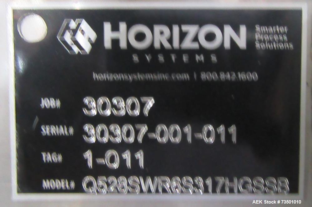 Unused Horizon Bulk Powder feeding system. Originally designed to feed vitamin powders at rates of up to 6,000 lbs per hour. Conveying line parameters: 3"  with 11 gauge OD tubing, Max horizontal dis...