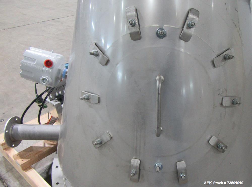 Unused Horizon Bulk Powder feeding system. Originally designed to feed vitamin powders at rates of up to 6,000 lbs per hour. Conveying line parameters: 3"  with 11 gauge OD tubing, Max horizontal dis...