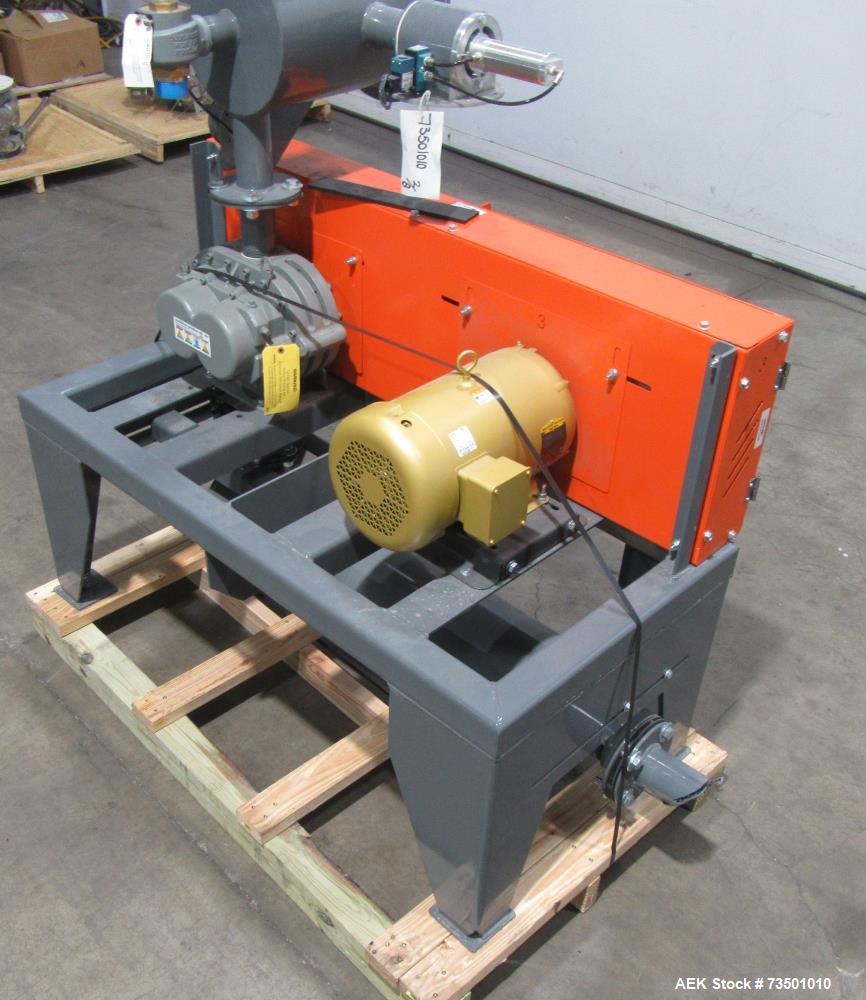 Unused Horizon Bulk Powder feeding system. Originally designed to feed vitamin powders at rates of up to 6,000 lbs per hour. Conveying line parameters: 3"  with 11 gauge OD tubing, Max horizontal dis...
