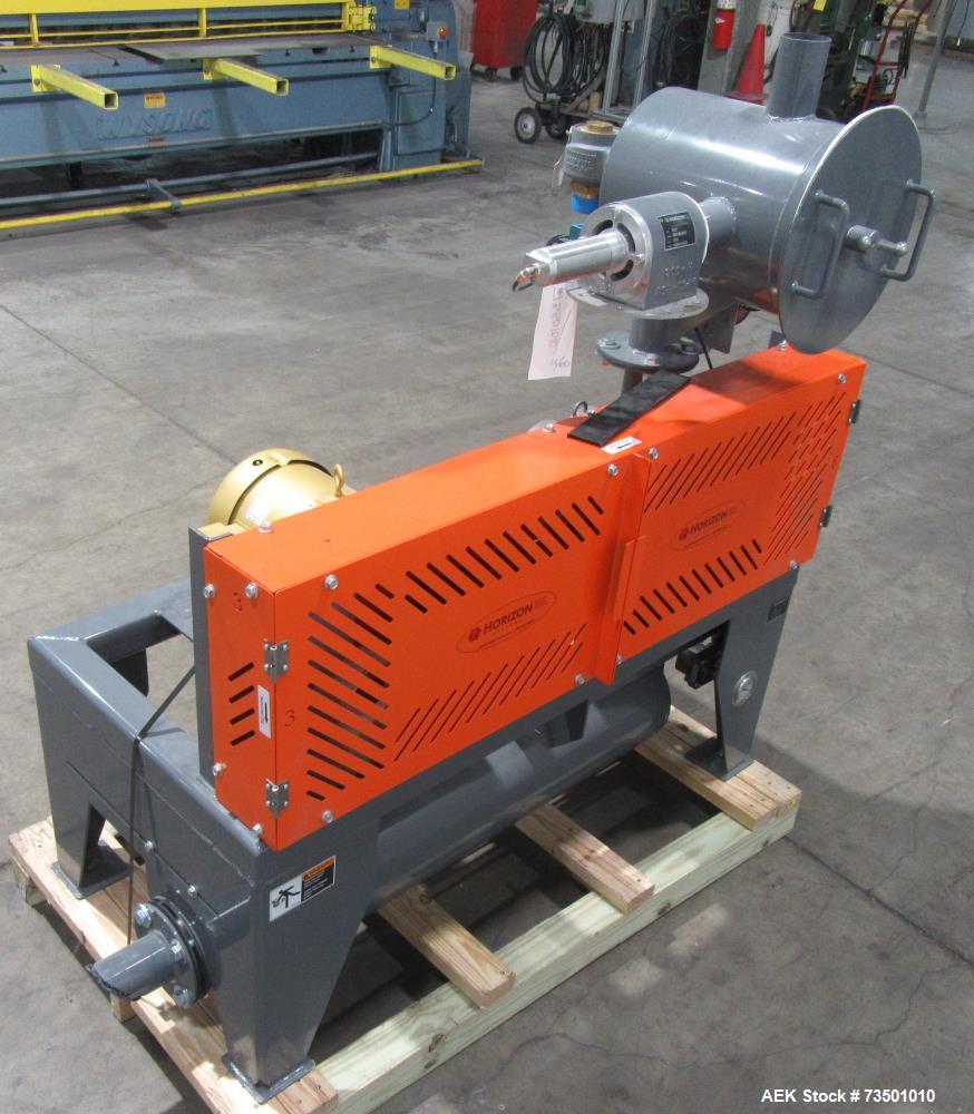 Unused Horizon Bulk Powder feeding system. Originally designed to feed vitamin powders at rates of up to 6,000 lbs per hour. Conveying line parameters: 3"  with 11 gauge OD tubing, Max horizontal dis...