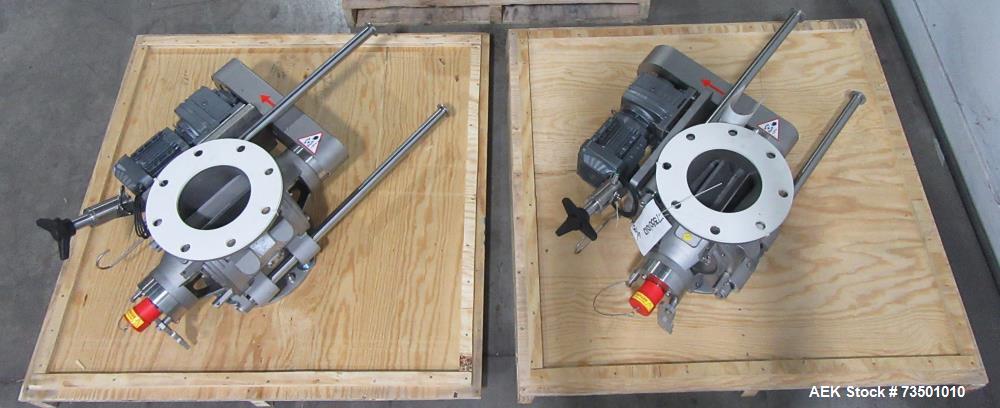 Unused Horizon Bulk Powder feeding system. Originally designed to feed vitamin powders at rates of up to 6,000 lbs per hour. Conveying line parameters: 3"  with 11 gauge OD tubing, Max horizontal dis...